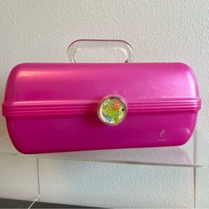 Vintage 90s Caboodles Makeup Case Hot Pink Train Case Barbiecore nostalgia